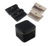 ZEPFJHE Soporte portátil para joyas con 4 bolsas de joyería, prácticos organizadores para mujer, adecuado para viajar, contenedor de mujer, talla única, como se describe