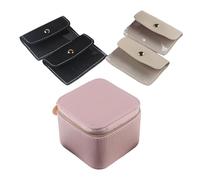 ZEPFJHE Soporte portátil para joyas con 4 bolsas de joyería, prácticos organizadores para mujer, adecuado para viajar, contenedor de mujer, talla única, como se describe