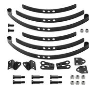 ZEPFJHE Soportes de montaje de suspensión delantera y trasera resistentes de aleación que absorben los golpes, piezas de actualización para modelos de camiones a escala 1/14, piezas de placa de acero