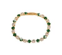 ZEPFJHE Streetwear Inspired Cubic Zirconia Tennis Cadena de mano de longitud ajustable Joyería de moda para mujer Chapado en oro Circonita cúbica Tenis, talla única, como se describe