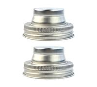 ZEPFJHE Tapa de tarro de vidrio de acero inoxidable con bordes antideslizantes para un fácil manejo como tapa de salero y pimentero