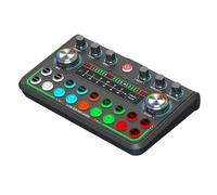 ZEPFJHE Tarjeta de sonido USB para podcast Music Studio, transmisión en vivo, micrófono dinámico Hifi para transmisión y juegos, tarjeta profesional