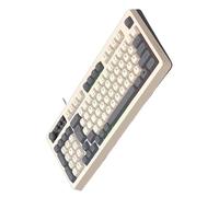 ZEPFJHE Teclado pequeño de cable de 98 teclas con modos de retroiluminación ARGB, teclado ergonómico para juegos y uso en la oficina, portátil, fácil de usar