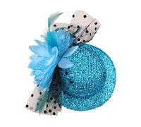 ZEPFJHE Tocado de malla para fiesta temática de los años 20 con clip de flores, máscaras, cócteles, accesorios de disfraces, tocado para el pelo