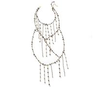 ZEPFJHE Unique Designs - Collar de borlas multicapa para mujer, cuentas coloridas, ajuste cómodo, joyería de moda, collar de regalo especial