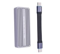 ZEPFJHE Velocidad Rápida NVME HDDS Recinto 20 Gbps USB C 3.2 Gen2x2 Aleación Aluminio Caso para 2242/2280 con Indicadores LED