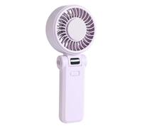 ZEPFJHE Ventilador de refrigeración por aire para viaje, pequeño escritorio, portátil, 4000 mAh, silencioso, 5 velocidades, textura ABS ajustable, para niños, ventilador recargable por USB