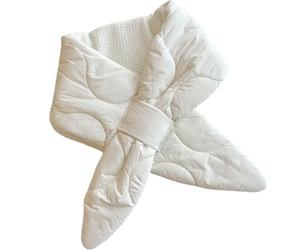 ZEPFJHE Versátil bufanda cálida y duradera para invierno, transpirable, elegante, pañuelo para clima frío, bufanda acolchada cálida, blanco, Talla única