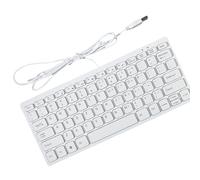 ZEPFJHE Wireds - Teclados USB en miniatura 78 de diseño delgado para computadora de escritorio, portátil, teclado ergonómico y portátil ergonómico