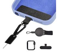 Zephylix Correa retráctil para teléfono, llavero retráctil, antirrobo, correa retráctil para teléfono para senderismo, ciclismo, 1 unidad