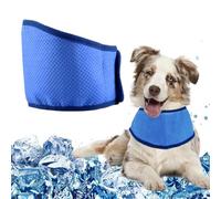 Zephylix Pañuelo refrescante para perro, bufanda ajustable para mascotas, collar de refrigeración para perros, enfriador de cuello de hielo para razas pequeñas, medianas y grandes, azul, talla M