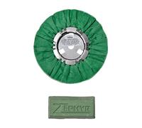 Zephyr AWG58-8WB 8" Hall Airway Buffing Wheel with 1 LB Green Bar Medium/Lite Cut
