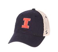 Zephyr ZHATS Gorra universitaria Ajustable estándar para Hombre, Color Azul Marino Illinois Fighting Illini