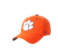 Zephyr ZHATS Stretch Fitted Hat Team Gorra elástica Ajustada, Color del Equipo, Clemson Tigers Naranja, L para Hombre