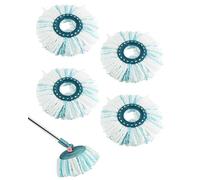 ZephyrCraft Juego de 4 cabezales de repuesto para mopa Leifheit Clean Twist Disc