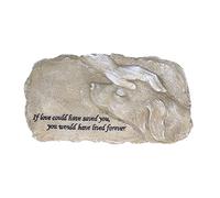 ZephyVita Pet Memorial Stone Resin Resin Dog Cat Gravestone La césped Decoración para Patio Trasero al Aire Libre (Tipo C (Especificación del Proveedor: Color Musgo))