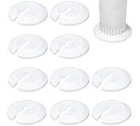 ZEPIQOR 10 Piezas embellecedor radiador, Radiador Plástico de Tubo, Tapones para Tubos de Calefacción Embellecedor Rosetas Radiador Cubierta Collar para Tubo de 15-45 mm de Diámetro