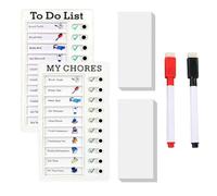 ZEPIQOR 2 Piezas Tablero de Lista de Verificación, Tableros de Memorando de Tareas con 20 Cartulinas, tablero de lista de verificación tareas pendientes, Tablero Planificación Tareas Diarias