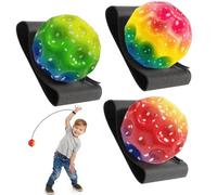 ZEPIQOR 3 PCS Bolas de Rebote, Bouncing Ball Ball, Pelota de Goma Saltarina Moon Ball, Bola de Espuma Ligera con Luna, Fácil de Agarrar y Atrapar Deportes, para Regalos de Fiesta de Niños