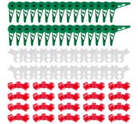 ZEPIQOR 70 Piezas Clips de Entrenamiento de Plantas Ajustables en 360 Grado Planta Bender de Plástico Entrenamiento de Bajo Estrés Dobladora de Plantas Clip para Macetas de Jardín Verduras Flores