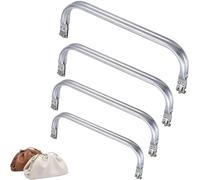 ZEPIQOR Boquilla de metal para hacer monederos, 4 Pcs Metal para Hacer Monedero Cierres de Bolsa Monedero Marco de Monedero de Metal, neceser, bolsas y otras manualidades (16cm 18cm 20cm 25cm)