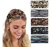 ZEPIQOR Diadema Mujer Tela 6 Pcs turbantes para mujer, diadema catrina mujer, diadema mujer, Cinta Pelo Elástico Ancho Turbantes Para Mujer Veran Bohemia Bandana Yoga Deportivo Headband