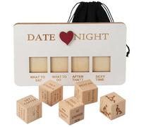 ZEPIQOR Juego de dados para citas nocturnas, juego de dados románticos para adultos, ideas de citas para parejas, día de San Valentín, regalo único para aniversarios, juegos de dados de madera