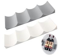 ZEPIQOR porta botellas de nevera, 2 soportes para botellas de frigorífico, botellero frigorifico, botellero de plástico, europeo portabotellas de mesa para nevera, ideal para cocina, nevera