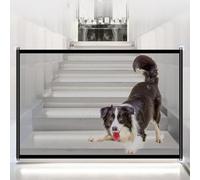 ZEPIQOR Puerta para Perros, Barrera Seguridad Plegable y Portátil Puerta mágica, Red de Seguridad para Mascotas para Interior, para Gatos o Perros, Dormitorios,Cocinas, Escaleras, (180 x 72cm)