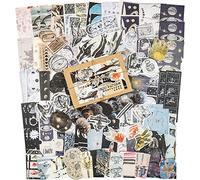 Zepitniy 200 Piezas Vintage Scrapbook Pegatinas 120 Papel para Manualidades 80 Pegatinas Washi Stickers Bullet Journal Pegatina Scrapbooking Sticker Accesorios Material para DIY Scrapbooking