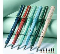 Zepitniy 6 Piezas Lapiz Infinito Lapiz Eterno（Con 6 Gomas de Borrar y 6 Minas de Repuesto） Lapiz Eternos sin Tinta para Escritura de Estudiantes,Cartografía Técnica,Dibujo,Como un Regalo