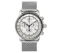 Zeppelin 100 Years Reloj para Hombre Analógico de Cuarzo Suizo con Brazalete de Acero Inoxidable 7680M-1