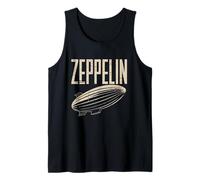 Zeppelin 70s 80s Dirigible Dirigible Vintage para aficionados a la historia Camiseta sin Mangas