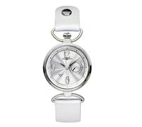 Zeppelin 7437-1 - Reloj analógico de Cuarzo para Mujer con Correa de Piel, Color Blanco