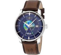 Zeppelin 8468-3 Atlantic Automatico GMT Reloj Hombre 43mm 5ATM