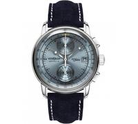 Zeppelin 100 Jahre Cronógrafo Taquímetro Esfera Azul Hielo Z86704 Reloj Hombre