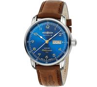 Reloj De Hombre Automático Zeppelin 100 Años Mediterráneo Braun/Azul 9664-3