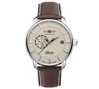 POINT tec Zeppelin Reloj automático Atlantic 8470-5 para hombre analógico brazalete piel de vaca