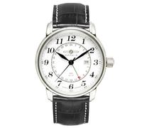Zeppelin LZ 127 Graf Hecho en Alemania GMT Esfera Blanca 76421 50M Reloj Hombre