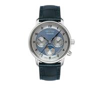 Zeppelin Friedrichshafen 8537-3 - Reloj de pulsera para mujer con fase lunar y correa de piel, Correa