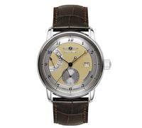 Zeppelin Friedrichshafen - Reloj de pulsera para hombre con correa de piel, fecha de reserva de energía automática 8590-5, Correa