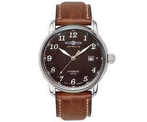 Zeppelin lz127 Reloj para Hombre Analógico de Automático con Brazalete de Piel de Vaca 8656-3