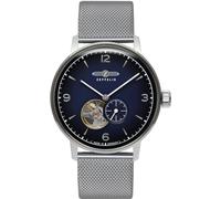 Zeppelin lz129 Hindenburg Reloj para Hombre Analógico de Automático con Brazalete de Acero Inoxidable 8066M-3n