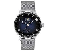 Zeppelin lz129 Hindenburg Reloj para Hombre Analógico de Cuarzo con Brazalete de Acero Inoxidable 8046M-3