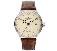 Zeppelin Reloj Automático de Hombre LZ129 Hindenburg Pulsera Cuero Braun 8062-5