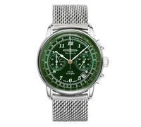 Zeppelin Reloj de hombre con correa milanesa serie LZ126 Los Angeles Cronógrafo Fecha 7614M-4