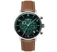 Zeppelin Reloj de Hombre Solar Cronógrafo LZ129 Hindenburg Marrón/Verde 8086-4N