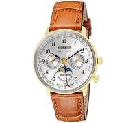 ZEPPELIN reloj de pulsera Hindenburg placa de esfera de plata 7039-1 para hom...