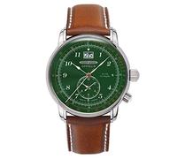 Zeppelin Reloj para Hombre 8644-4, Clásico, Esfera Verde, Clásico