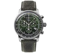 Reloj Cronógrafo De Esmalte Verde Zeppelin 8680-4 100 Años